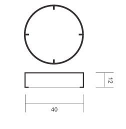Luminária de teto LED circular, difusor em pedra ônix bege com base preta, para uma iluminação suave e elegante.